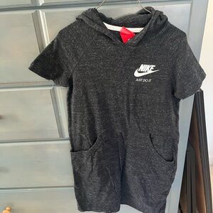 Nike Kids Charcoal Hooded Sweatshirt